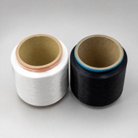 Fil FDY en polyester brillant 150D 300D 600D, bel éclat pour tissu satiné imitation soie