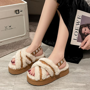 รองเท้าแตะสวมในบ้านแบบขนสัตว์นุ่มสบาย ลายแฟชั่นกันลื่น <span class=keywords><strong>Talonflame</strong></span> สำหรับผู้หญิง - Product Image 4