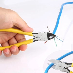 Rj45 passer à travers l'outil de sertissage Cat6 Cat6A Cat5 Cat5e outil de sertissage avec 8P/6P passer à travers la <span class=keywords><strong>pince</strong></span> à sertir <span class=keywords><strong>Ethernet</strong></span> - Product Image 5