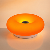 Lampe de table LED créative minimaliste rechargeable à intensité variable, lumière à 3 couleurs, contrôle par induction, lampe murale/de table 2-en-1 pour chambre à coucher