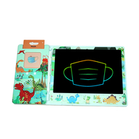 Jouets éducatifs pour enfants, cartes de conversation clignotantes 8.5 pouces, tableau d'écriture lcd coloré avec lecteur de cartes