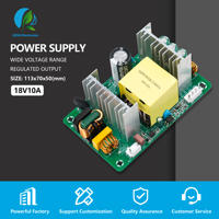 Alimentation à découpage AC/DC régulée 18V 10A personnalisée SMPS 180W pour chargeur de batterie, amplificateur audio, LED CE