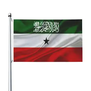 Flagnshow批发高品质最便宜的索马里兰3x5英尺聚酯国旗数码印刷90 * 150厘米索马里索马里兰国旗