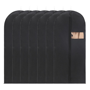 Housse de costume avec fermeture éclair et poignées de transport pour le rangement et le voyage, housse de costume lavable pour t-shirts, vestes et manteaux - Product Image 4