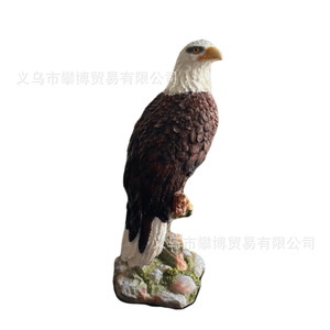 Adorno de Águila de Resina Estilo Americano, Figura de Animal Realista, Decoración para Hogar u Oficina, Águila en Movimiento, Color DLRLY - Product Image 2