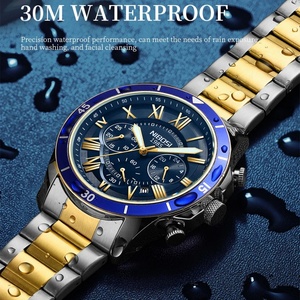 Reloj de Lujo NIBOSI para Hombre, Reloj Deportivo de Cuarzo, Resistente al Agua, Luminoso, Cronógrafo de Acero Inoxidable, Reloj Masculino - Product Image 3