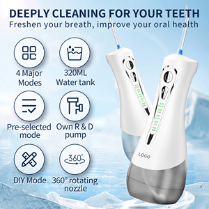 Akülü seyahat ev ultrasonik el güç taşınabilir diş ipi diş LargeTank Oral Irrigator elektrikli sulu diş ipi - Product Image 5