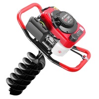 Tarière thermique portable 4 temps à essence pour la plantation d'arbres de grande taille et le forage de trous dans le sol avec composant moteur central
