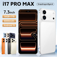 Teléfono Inteligente 5G de Alta Calidad, Nuevo I17 Pro, Teléfono Móvil Económico con 16GB de RAM + 1TB de ROM, Android Deca Core