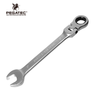 PEGATEC Jeu de clés mixtes CR-V à double tête en pouces industrielles personnalisées Clé dynamométrique métrique Outil à main Clé à cliquet