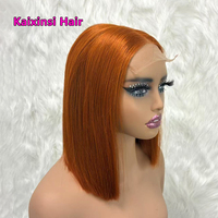 Perruque Bob Lace Front sans colle 5x5 en cheveux humains bruts vietnamiens, vente en gros, modèle 350