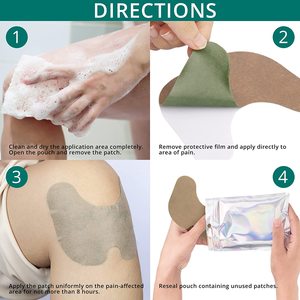 Parche transdérmico de hierbas para alivio del dolor de rodilla con ajenjo, productos para el cuidado de la salud - Product Image 4