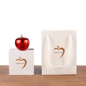 Wholesale Two Colors Metal Apple Jewelry <b>Box</b> Ring Pendant Christmas Jewelry <b>Gift</b> <b>Box</b> - Product Image 6