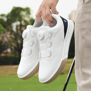 Nuevos <span class=keywords><strong>Zapatos</strong></span> de <span class=keywords><strong>Golf</strong></span> Unisex, Modernos, Versátiles, Casuales, Transpirables, Antideslizantes, con Parte Superior de Cuero Genuino, Cómodos y Duraderos para Otoño - Product Image 4