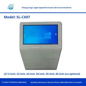 Máquina todo en uno táctil capacitiva inclinada de 32 pulgadas, sala de exposiciones, pantalla táctil interactiva Multimedia - Product Image 3