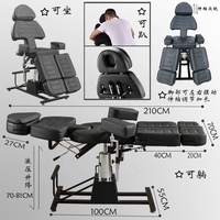 Fauteuil de massage et de thérapie hydraulique rotatif et réglable, personnalisable pour studio d'art corporel