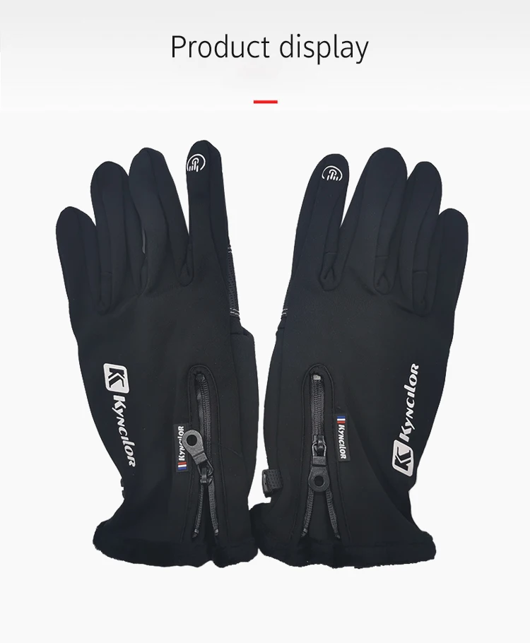 Водонепроницаемые теплые мотоциклетные гоночные перчатки с пальцами для сенсорного экрана на осень-зиму, спортивные походные велосипедные перчатки
