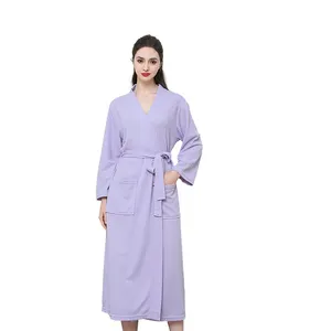Sunhome Most Popular Bath Robes Thin Vacation Waffle Housecoat Light Weight Women Bath Robes For Vacation