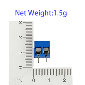 OKY0301 2 Pin connettore morsetto a vite 5Mm connettore a vite a passo 5.08-301-2P connettore cavo blu - Product Image 6