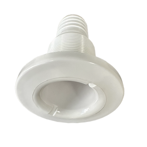 En acier inoxydable à travers la coque cales raccords de cale connecteur blanc ABS plastique matériel marin pour tuyau utilisé état - Product Image 1