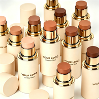 Stick Bronzer Crème Visage de Luxe à Faible MOQ, Marque Privée, Longue Durée, Maquillage Personnalisé, Stick Sculptant Imperméable, OEM, Stick de Contour Végétalien