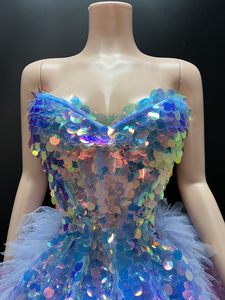 Novance Y4714-A Fabricantes de Roupas Personalizadas Vestidos de Aniversário Femininos Sexy 2025 Vestidos de Coquetel de Luxo com Brilho para Formatura - Product Image 2