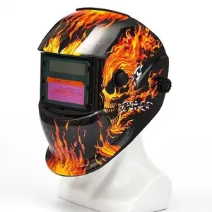 Venta caliente 94*43mm TIG Solar oscurecimiento automático casco de soldadura Digital automático