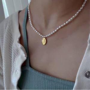 Collar con Colgante Hecho a Mano para Mujer, Estilo Lujoso, Rosa Natural de Agua Dulce, Estilo Francés Retro, Primavera/Verano, Hecho a Mano - Product Image 3