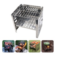 Barbecue de table portable en acier inoxydable pour l'extérieur