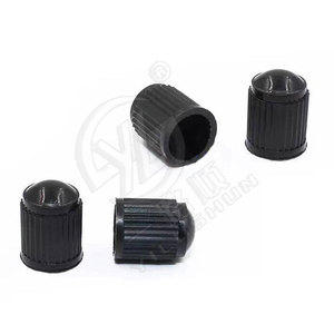 Capuchon de valve de pneu universel Smooth Sailing en plastique noir T329, cache-poussière automobile - Product Image 1