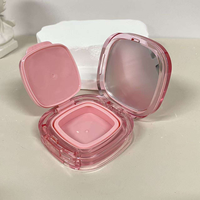 Boîtier compact vide en plastique pour coussin d'air, conteneur de maquillage pour fond de teint et poudre libre, emballage cosmétique rechargeable, vente en gros