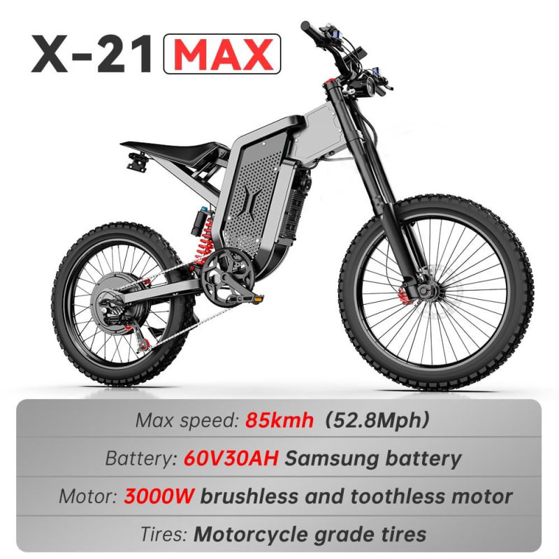 e バイク EKX X21 Max Electric Motorcycles 3000W Brushless Gearless