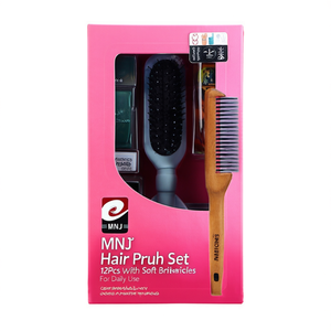 Set di spazzole per capelli MNJ da 12 pezzi con setole morbide per l'uso quotidiano - Product Image 1