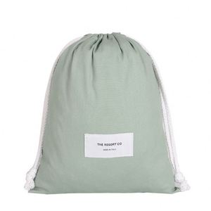 Pochette multifonctionnelle personnalisée HighKingDouble Cord, sac à chaussures en coton coloré teint, sacs en tissu à cordon personnalisés pour l'emballage - Product Image 6