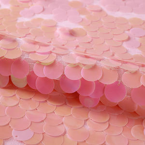 Tissu à sequins 3D de 18 mm, grand sequin, nappe décorative pour hôtel, fond de mur, vêtement, pièce suspendue colorée - Product Image 6