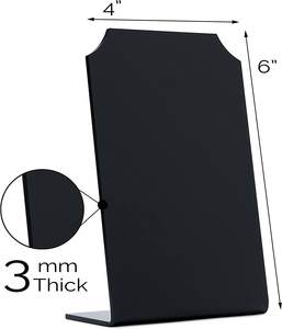 Pizarra pequeña negra, letrero de mensaje acrílico, Mini pizarra con soporte para restaurante, cafeterías, menús, notas, tarjetas de fiesta de boda - Product Image 1