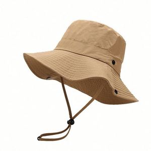 2022 Custom Logo Summer Fisherman Bucket <b>Hats</b> Large Eaves Brim <b>for</b> Outdoor Travels & Party Solid Color-<b>for</b> Fishing - Product Image 5