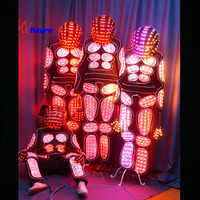Costume de robot LED lumineux télécommandé pour adulte, idéal pour spectacles, DJ, fêtes, festivals, Halloween et événements cosplay