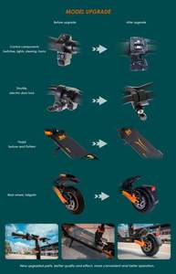 Stock UE 2026 Kukirin G2 Pro Trottinette électrique pliable Batterie au lithium 48V 15.6AH Moteur 600W Double suspension 45 km/h Siège Adulte - Product Image 6