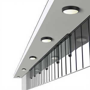 Lámpara LED Redonda y Ovalada para Exteriores, Carcasa de Aluminio, para Casa, Dormitorio, Hotel, Balcón, Patio - Product Image 1