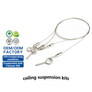 Système de suspension de câble réglable Kit de suspension de fil métallique Câble de suspension de plafond de haut-parleurs suspendus Hauteur réglable - Product Image 1