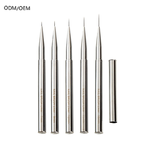 Support métallique pour stylos, ensemble de pinceaux pour nail art 7mm 9mm 12mm 15mm 18mm, stylo de dessin et de peinture pour nail art, OEM ODM, logo personnalisé - Product Image 1