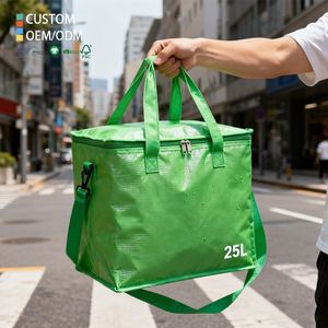Wholesale Insulated Cooler Bag Non Woven Reusable Waterproof for Home Kitchen Food Storage Office Lunch Carry Daily Transport - Product Image 1
