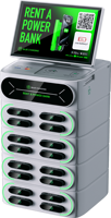 Banque d'alimentation empilable intégrée à écran tactile à 16 emplacements Distributeur automatique Partage de la station de location de la banque d'alimentation Partager la station de charge
