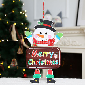 Adornos navideños de papel con patas, decoraciones navideñas, colgantes para puertas, adornos decorativos - Product Image 4