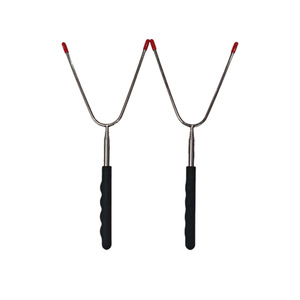 Sino-French <b>BBQ</b> Fork 304 Stainless Steel Long Handle Portable Outdoor Camping <b>Tool</b> - Product Image 1