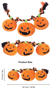 Juguetes para mascotas de alta calidad divertido lindo 2024 nuevo juguete de calabaza de Halloween JACK Aterns en una cuerda-naranja + juguetes de peluche personalizados - Product Image 6