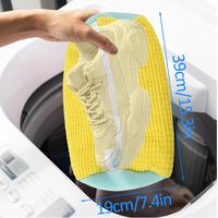 Nouveau sac de lavage cylindrique pour chaussures, en polyester, pour machine à laver, protection anti-déformation