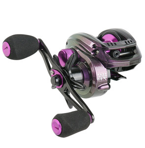 SNEDA Prix de gros Moulinet de pêche à lancer métallique violet, frein 8 kg, rapport de transmission 7.1:1, 5+1 roulements à billes, moulinet ultraléger, bobine à ligne profonde - Product Image 3