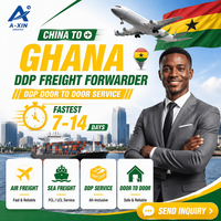 Chinesischer Spediteur für Versandkonsolidierung nach Ghana, Kombinierte Fracht mit Express-Tür-zu-Tür-Service